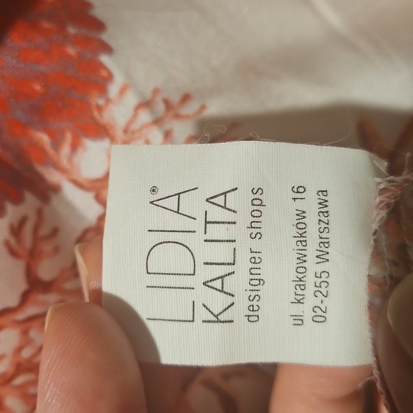 NEW Ruffle Top Size S White Red Silk Resortwear Tropical Beach Strapless Summer - Picture 7 of 11